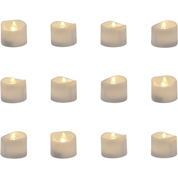 Färgskiftande LED Mini Votivljus, Batteridrivna Färgade Flamlösa Ljus för Festdekorationer, Inomhus & Utomhus, Lätta att Använda, RGB