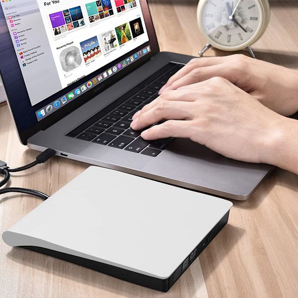 Ulkoinen CD DVD-asema, USB 3.0 Kannettava CD DVD +/-RW Asema Ohut