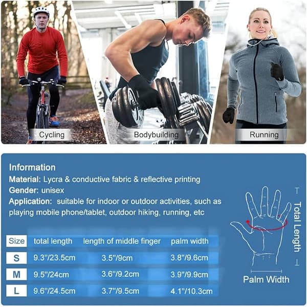 Vinter Varme Vandtætte Handsker til Mænd - Kvinder Touch Screen (S)Ther