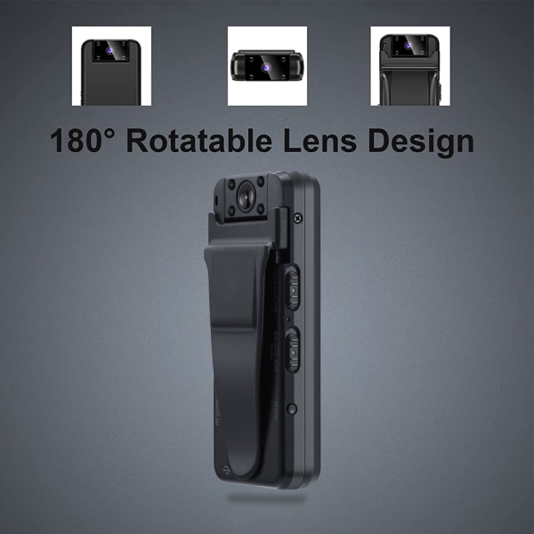 Mini dold spionkamera Bärbar liten trådlös kamera med natt