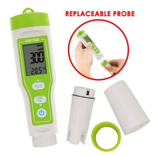 Digital Orp-måler med automatisk kalibrering & Orp-pulverbuffer, -1200~1200Mv høj nøjagtighed Orp-tester til vandtestning