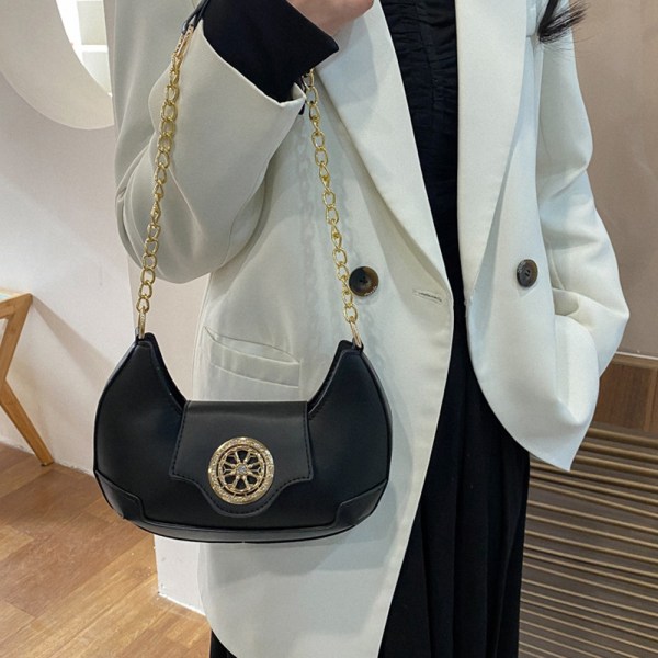 Fashion enkel nisch underarm väska konstläder liten väska liten väska crossbody väska dam