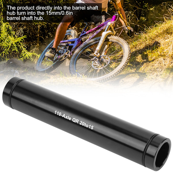 20mm til 15mm Mountainbike Forhjulnav Tubeaxel Aluminium Legering Cykeltilbehør 110mm