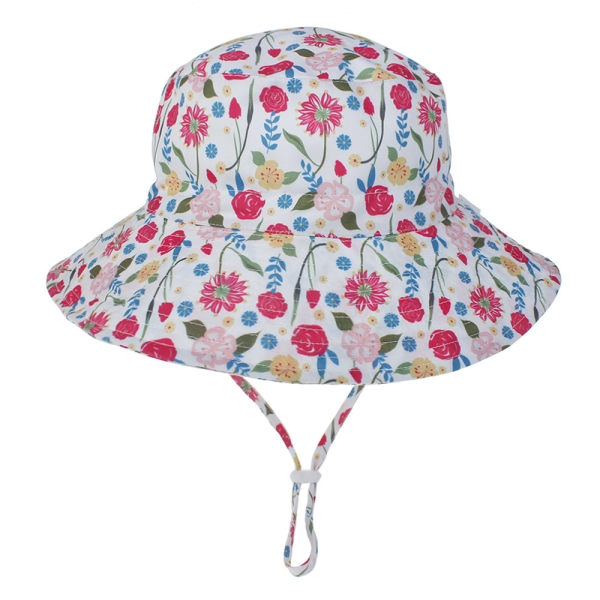 Children's Beach Hat,Rose,Sun Protection,Size M