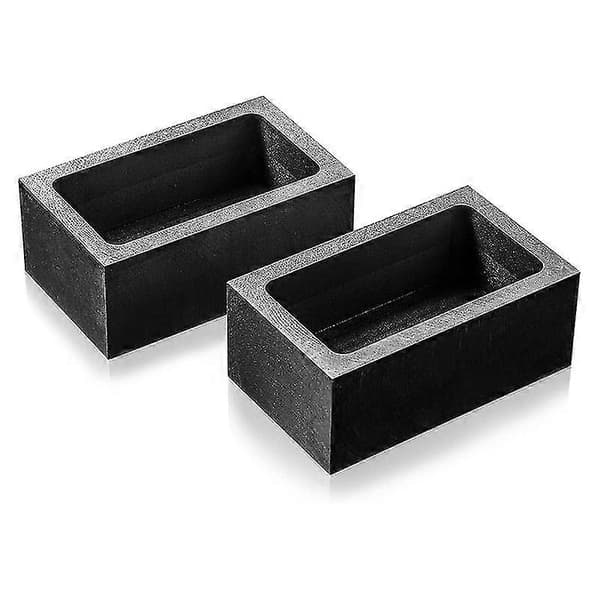 2 Stycken 2 Kg Grafitgötform Silver Guldgötform Gjutgöt Degelform, Innerstorlek
