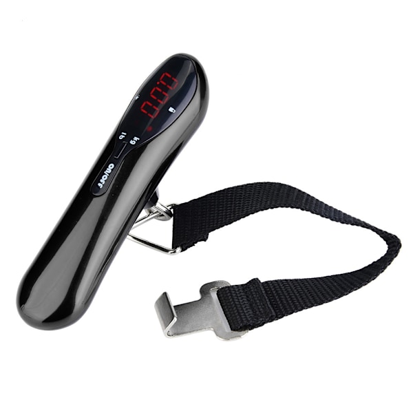 Smart Reseassistent, Digital Bagagevåg med Bakgrundsbelyst LCD-skärm, Högprecisions Bärbar Våg, Ergonomiskt Handtag för Bekvämt Grepp