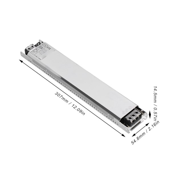 LED-strömadapter för skåp med intelligent induktionstyrning 300W Hemtillbehör 24V 12A