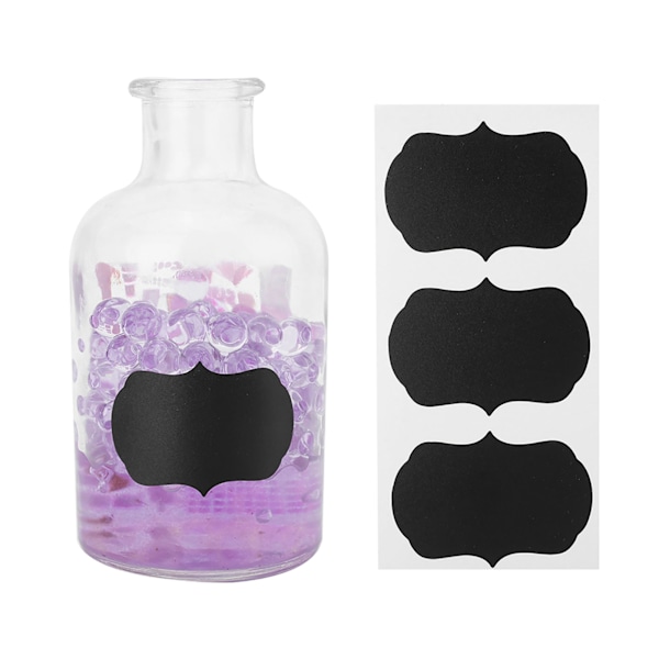 Tavleetiketter för Mason Jar-burkar, Återanvändbara Svarta Tavlan-dekaler Vattentäta Etiketter för Burkar, Flaskor, Förvaring, Organisera Ditt Hem & Kök