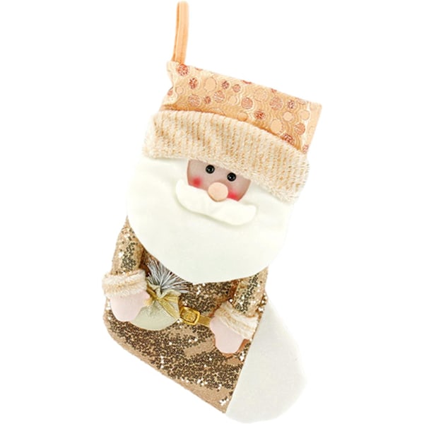 Jultraditionen fortsätter, stora julstrumpor med stor öppning, 3D-mönster, högkvalitativt polyestermaterial, idealiska för familjesammankomster &