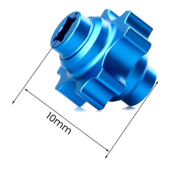 Differensial i aluminiumslegering for 1/10 Rc 54649 - -02/b/t/d, Rød