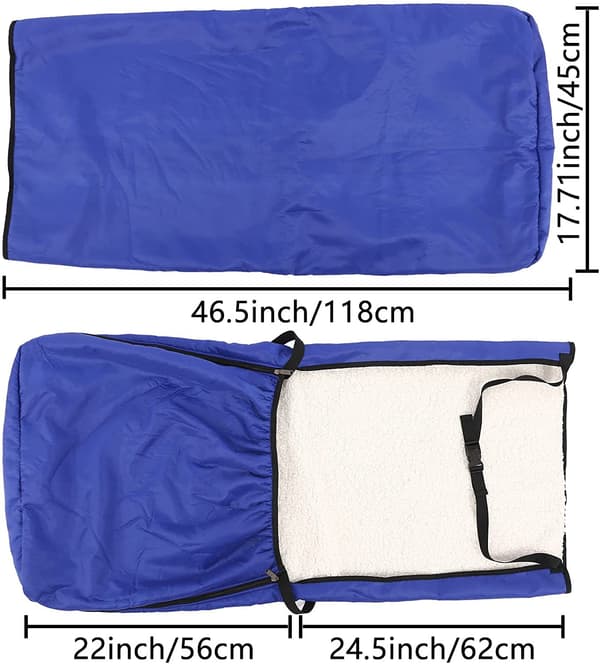 Rullestolponcho med ermer, vanntett og fullstendig beskyttet, elastisk