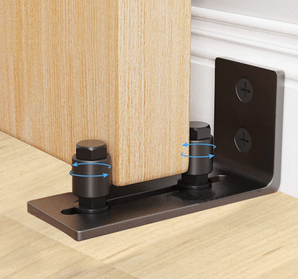 063 B hardware pendulstop, sorte kulstofstålstop, flad bund