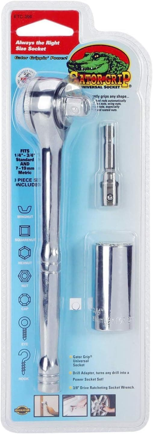 3-i-1 Skralle 7-19mm Pipe