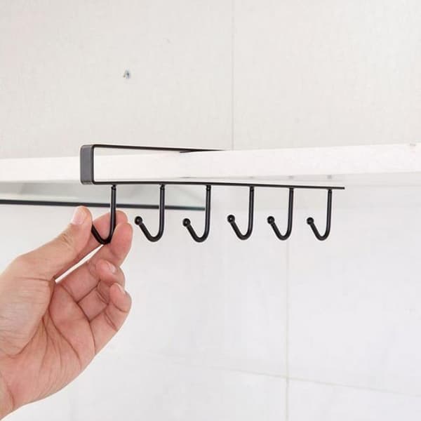 Sett med 2 skapinnlegg koppholder for 6 kopper oppbevaring