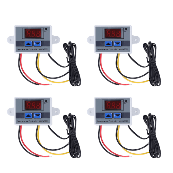 4 stk. Temperaturregulator Digital Display Temp Regulator ‑50℃ til 110℃ 110‑220V 1500W