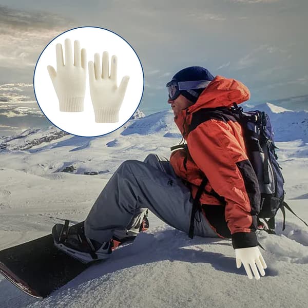 Søde Uldstrikkede Handsker, Moderne Varme Damehandsker, Uld Touchscreen-Handsker