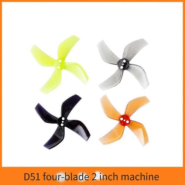8 st D51 2020 4-bladig propeller 2x2x4 2 tum 1,5 mm PC-propeller för RC FPV Racing Freestyle OddityRC Tinywhoop-drönare D