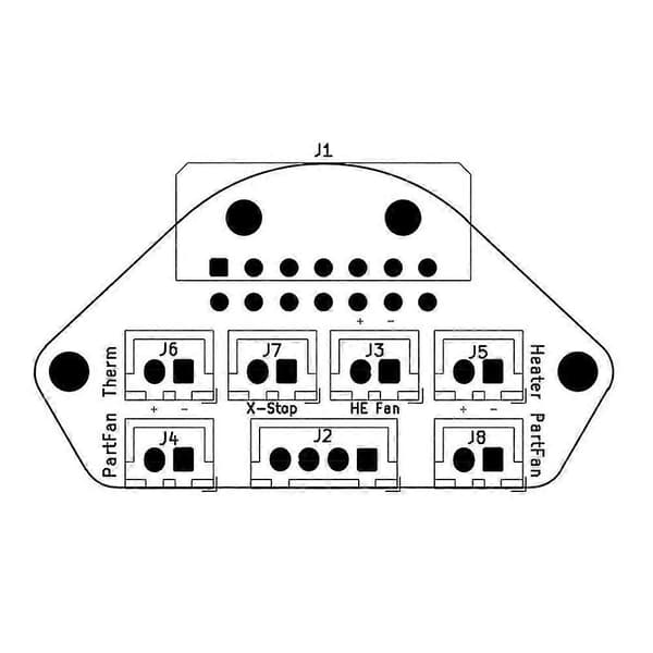Til Voron0.1 Navlestreng Pcb Sæt Komplet Værktøjshoved Ramme Board Navlestreng Værktøjshoved Ramme Pcb