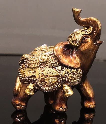 Elefantstaty, Perfekt för Heminredningspresent, Thailändsk Elefant, Feng