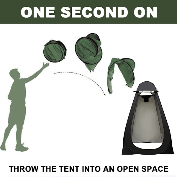 Pop-up duschtält omklädningstält pod toalettält 47''x