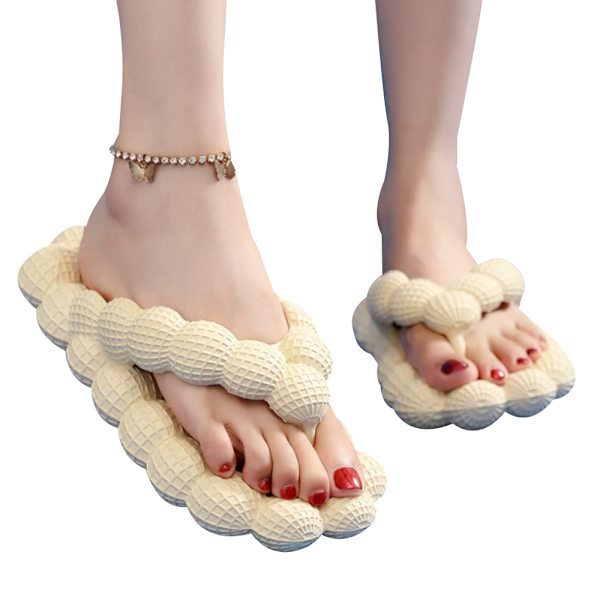 Bubbel Slides Flip Flops för Kvinnor Män, Tjockare Dämpad
