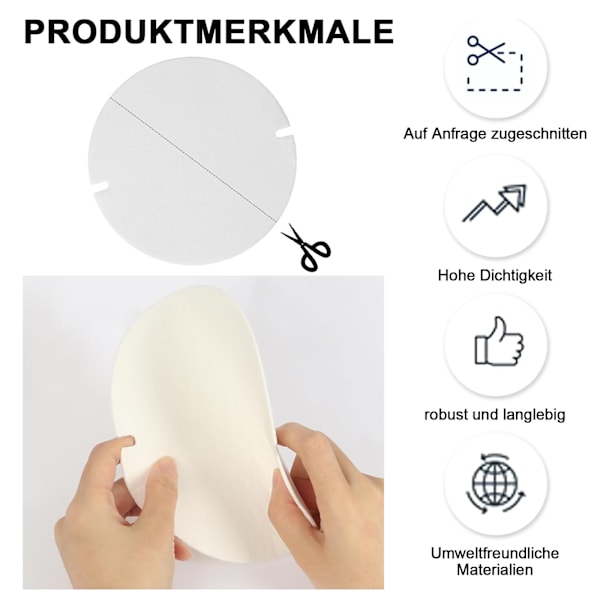 6 stk ovnrør tetningspakning - 155 * 2 mm