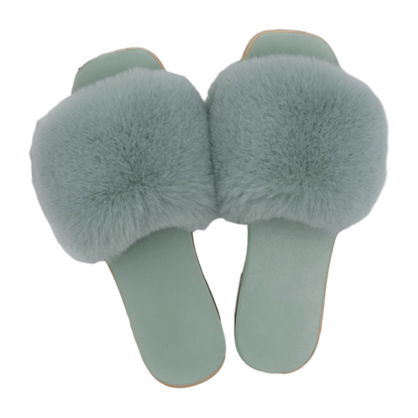 Damtofflor med öppen tå, fluffiga tofflor med fotvalvsstöd, Plantar