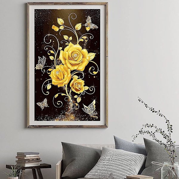 Diamantmaleri Billeder, Blomster Diamantmaleri Med Diamant Pai