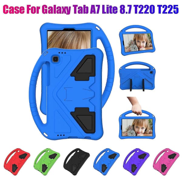 Etui til Galaxy Tab A7 Lite 8.7 T220/t225 2021 Anti-fall Etui Stativ for Filmtitting (B)