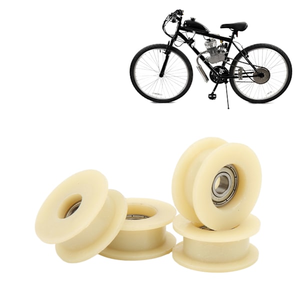 4 st Kedjespännare Rullar Hög Styrka för 49cc 66cc 80cc Motoriserad Cykel