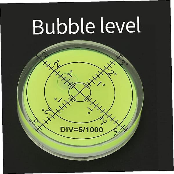 60 mm diameter vaterpas - Rundt inklinometer til måling af ins