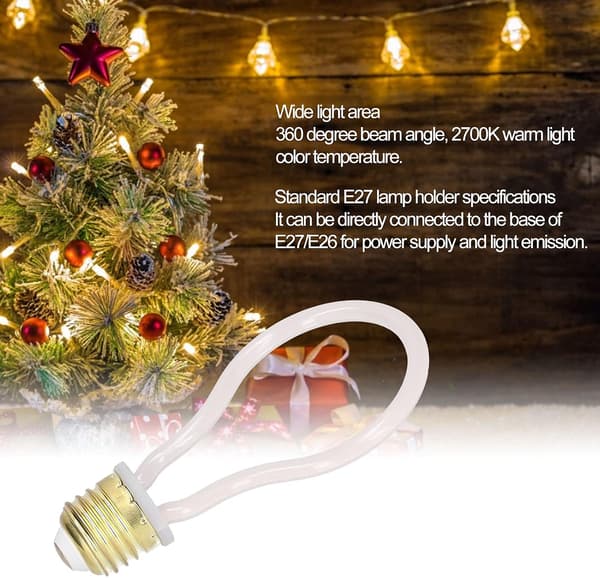 LED-lampa, 4W 220V 2700K E27 Filament LED Ambient Light Varm