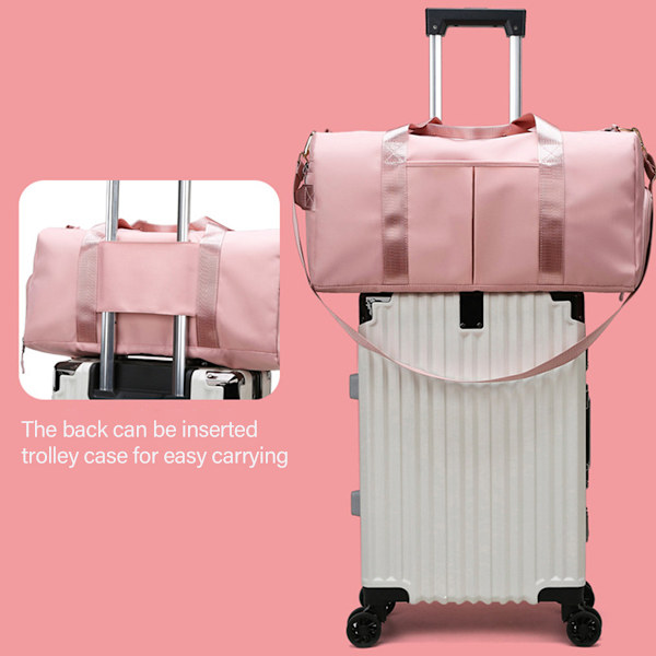 Treningsbagger for menn Vanntette duffel-vesker for helgeturer for kvinner og menn