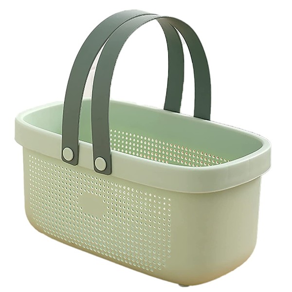 Bärbar duschcaddy tote plastförvaringskorg med handtag