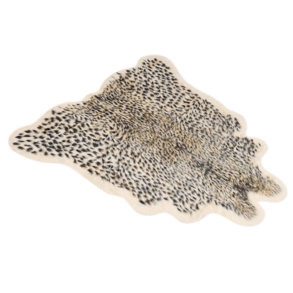 100x94cm Leopardmönstrad matta Imitation Faux Plyschmatta Hem Sovrum