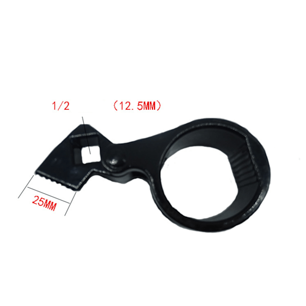 Styregear Ror Nøgle Krom Vanadium Stål Ror Fjernelse Adskillelse Nøgle 27‑42MM Sort