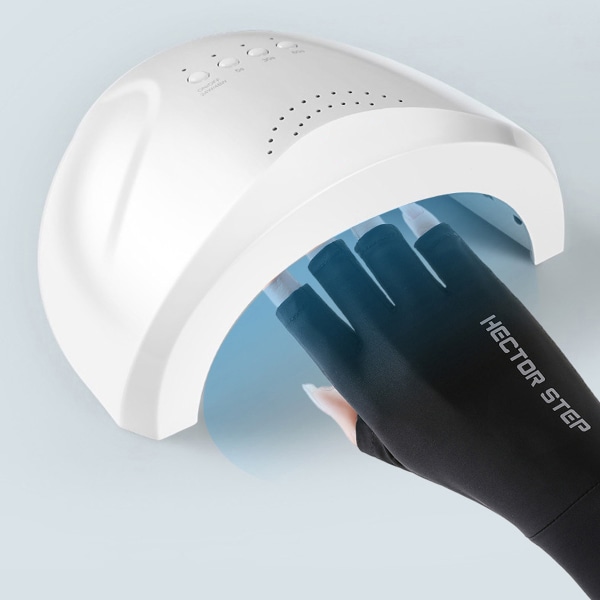 Unisex UV-skyddande fingerlösa handskar  Sommar solhandske för