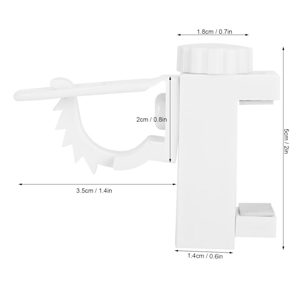 Gardinstangs Holder Multifunktionel Hængende Stangs Klemme Hanger Organizer 1KG‑2KG Belastningskapacitet