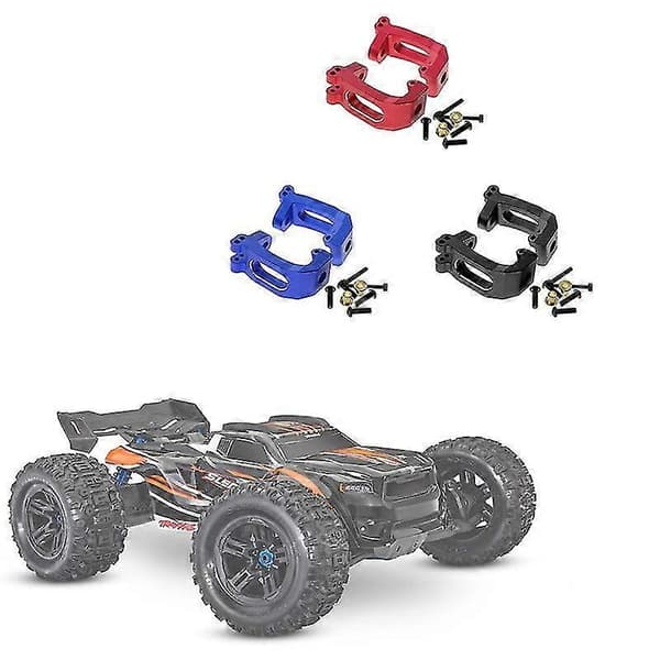Alumiiniset Caster-palat C-navat 9532 1/8 Sledge 95076-4 RC-auton päivitysosille, musta