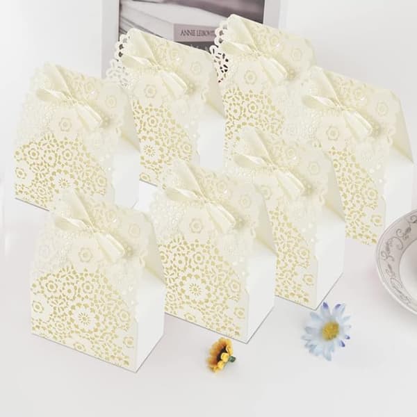 30 st Papperspresentaskar 7,5 * 4 * 10 cm Avtagbar Godispresentask