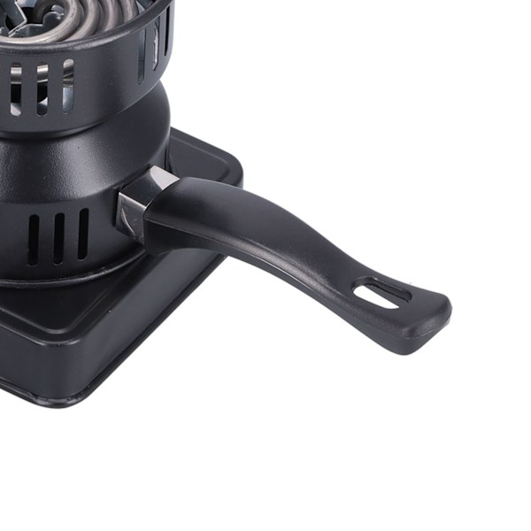 Sähköinen Hookah-hiilipoltin Monikäyttöinen Kannettava Kahvi- ja Teekuumennusliesi Kytkimellä Musta EU-pistoke 220V