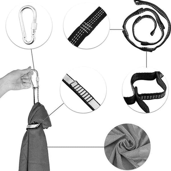 Sensorisk Gungterapi för Inom- och Utomhusbruk, Mysgunga med Mjukt Andningsbart Nylon, Stärker Huvud-, Nack- och Kärnmuskler, Robust Stark Lättskött