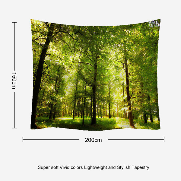 Luonnontaulu Misty Tree -taulu Jungle Creek Psykedeelinen Lan