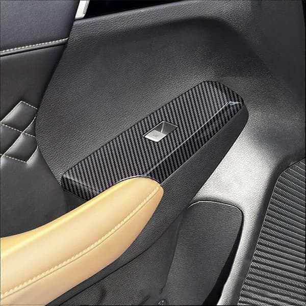 Bil Fiber Glass Heisknapp S Deksel Dør Armlene Panel For 2022+ Rhd