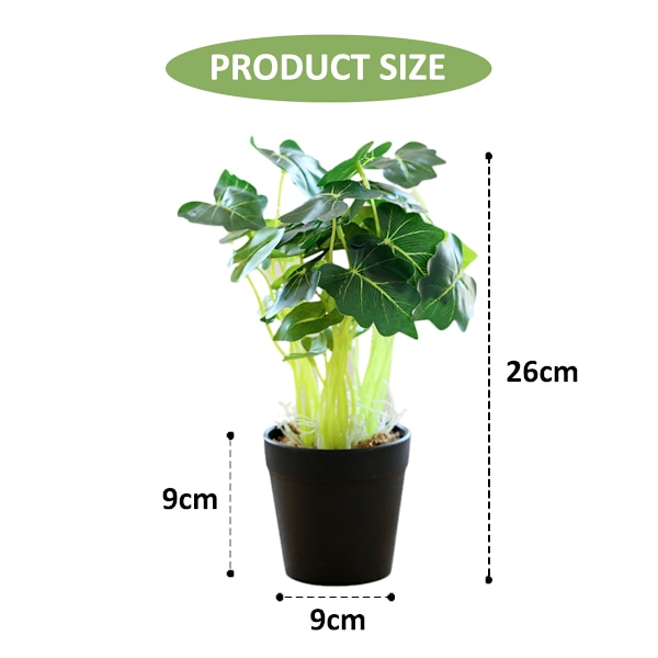 Kunstige blomster, kunstige grønne planter, potteplanter