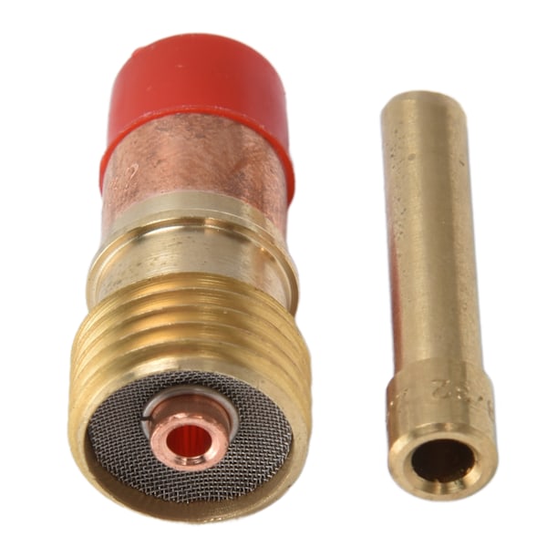 4 st TIG Gaslins Kit Vit Keramisk Kopp Kort Fasad Elektrodhållare Anslutning för WP 17 18 26