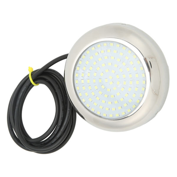 4-i-1 108LED Undervannslys 12V IP68 Vanntett 135° Lysvinkel Undervannsbåtl lampe for Marine Hvit