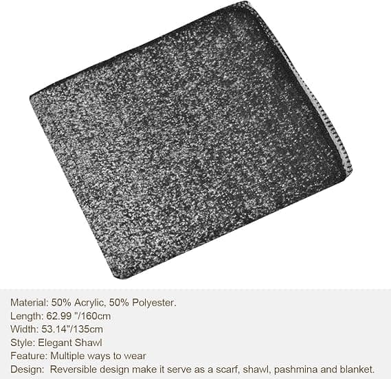 Dame Skjerf Dame Vinter Varme Pashmina Sjal Innpakket Sjal
