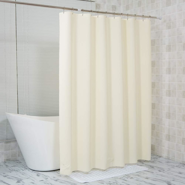 Plastdusjforheng Fôr 72 x 72 Tommer Beige Tykk