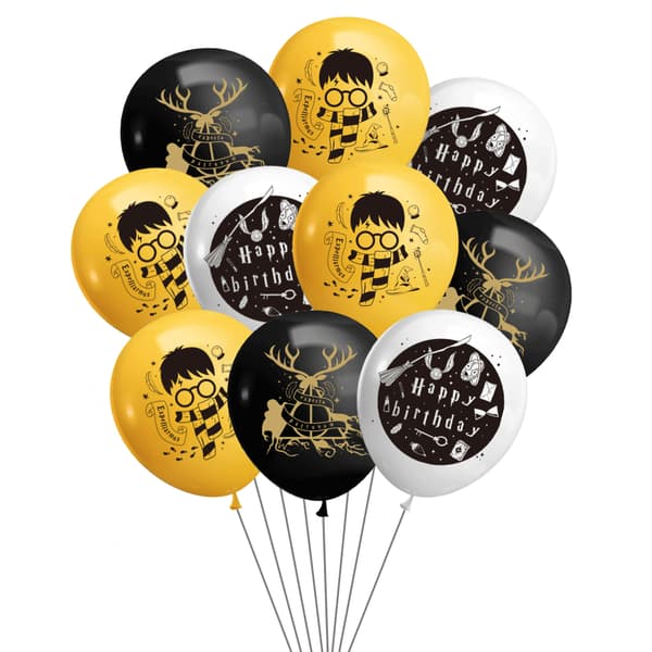 35-delt sæt med Harry Potter-tema trækflag ballon kageindsats